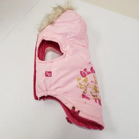 Simply Dog Pink Faux Fur Coat Glamour to the Bone NWOT Size Small - Picture 10 of 10